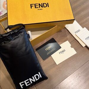 Fendi Puffer Sunglasses Case and Box